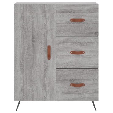 vidaXL Ντουλάπι Γκρι Sonoma 69,5x34x180cm Επεξεργασμένο Ξύλο 1 τεμ.