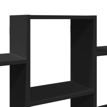 vidaXL Ραφιέρα Τοίχου Μαύρο 159x18x66cm από Επεξ. Ξύλο 1 τεμ.