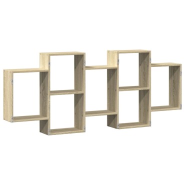 vidaXL Ραφιέρα Τοίχου Sonoma Δρυς 159x18x65cm από Επεξεργ. Ξύλο 1 τεμ.