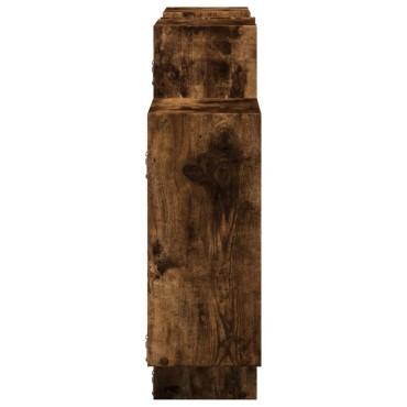 vidaXL Ραφιέρα Τοίχου Καπνιστή Δρυς 159x18x65cm Επεξεργασμένο Ξύλο 1 τεμ.