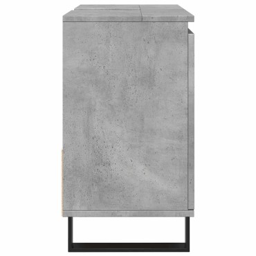 vidaXL Ντουλάπι Μπάνιου Γκρι Σκυροδέματος 65x33x60cm Επεξ. Ξύλο