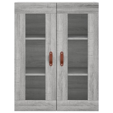 vidaXL Ντουλάπι Γκρι Sonoma 69,5x34x180cm Επεξεργασμένο Ξύλο 1 τεμ.