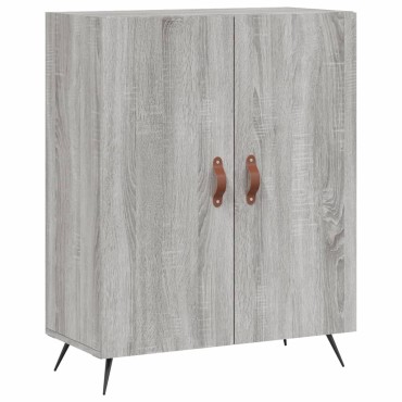 vidaXL Ντουλάπι Γκρι Sonoma 69,5x34x180cm Επεξεργασμένο Ξύλο 1 τεμ.