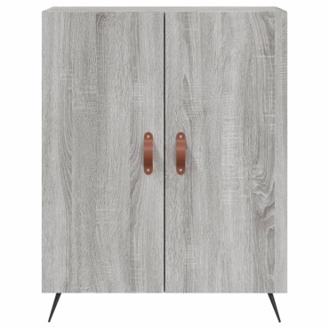 vidaXL Ντουλάπι Γκρι Sonoma 69,5x34x180cm Επεξεργασμένο Ξύλο 1 τεμ.