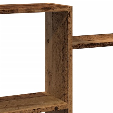 vidaXL Ραφιέρα Τοίχου Όψη Παλαιού Ξύλου 159x18x65cm από Επεξ. Ξύλο 1 τεμ.