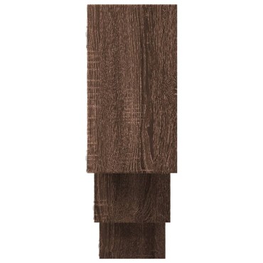 vidaXL Ραφιέρα Τοίχου Καφέ Δρυς 159x18x66cm από Επεξεργασμένο Ξύλο 1 τεμ.