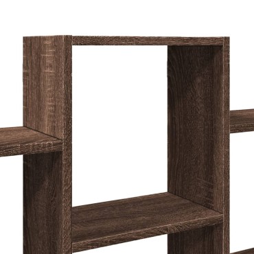 vidaXL Ραφιέρα Τοίχου Καφέ Δρυς 159x18x66cm από Επεξεργασμένο Ξύλο 1 τεμ.