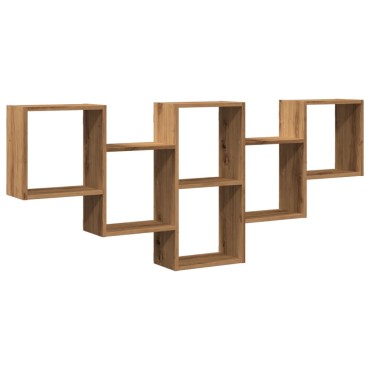 vidaXL Ράφι Τοίχου Αρτισιανή Δρυς 159x18x66cm από Επεξεργασμένο Ξύλο 1 τεμ.
