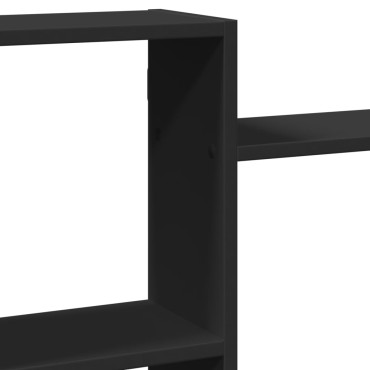 vidaXL Ραφιέρα Τοίχου Μαύρο 159x18x65cm από Επεξεργασμένο Ξύλο 1 τεμ.