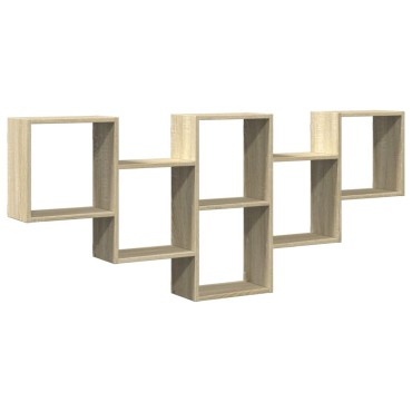 vidaXL Ραφιέρα Τοίχου Sonoma Δρυς 159x18x66cm από Επεξεργ. Ξύλο 1 τεμ.