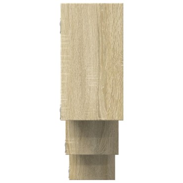 vidaXL Ραφιέρα Τοίχου Sonoma Δρυς 159x18x66cm από Επεξεργ. Ξύλο 1 τεμ.