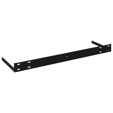 vidaXL Ράφι Τοίχου Γυαλιστερό Μαύρο 120x23,5x3,8cm MDF 1 τεμ.