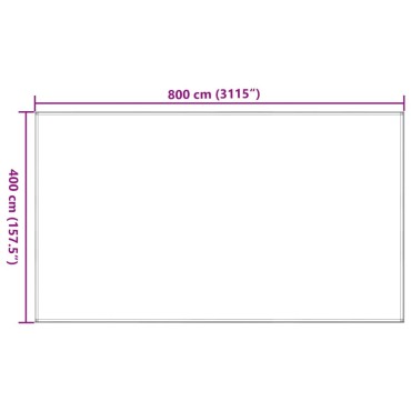 vidaXL Χαλί Σκηνής Ανθρακί 400 x 800 εκ. από HDPE