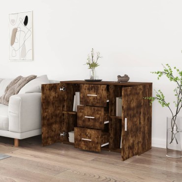 vidaXL Ντουλάπι Καπνιστή Δρυς 91x29,5x65cm από Επεξεργασμένο Ξύλο 1 τεμ.