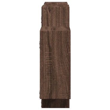 vidaXL Ραφιέρα Τοίχου Καφέ Δρυς 159x18x65cm από Επεξεργασμένο Ξύλο 1 τεμ.