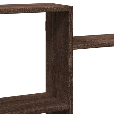 vidaXL Ραφιέρα Τοίχου Καφέ Δρυς 159x18x65cm από Επεξεργασμένο Ξύλο 1 τεμ.