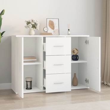 vidaXL Ντουλάπι Λευκό 91x29,5x65cm από Επεξεργασμένο Ξύλο 1 τεμ.
