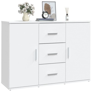 vidaXL Ντουλάπι Λευκό 91x29,5x65cm από Επεξεργασμένο Ξύλο 1 τεμ.