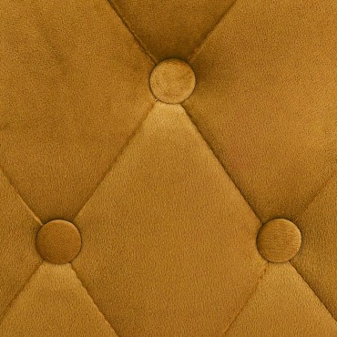 vidaXL Σκαμπό Μπαρ 2 τεμ. Κίτρινα Βελούδινα 48x55x106cm