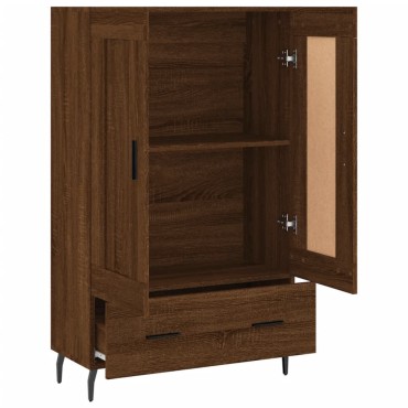 vidaXL Ντουλάπα Καφέ Δρυς 69,5x31x115cm από Επεξεργασμένο Ξύλο 1 τεμ.