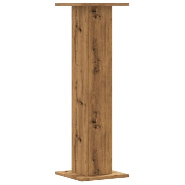 vidaXL Βάσεις Φυτών 2 τεμ. Αρτισιανή Δρυς 30x30x95 εκ. Επεξ. Ξύλο