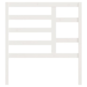 vidaXL Κεφαλάρι Κρεβατιού Λευκό 81x4x104cm από Μασίφ Ξύλο Πεύκου 1 τεμ.