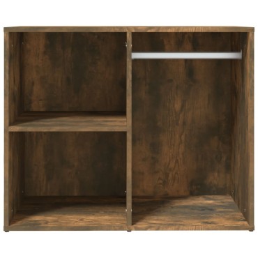 vidaXL Ντουλάπι Γυαλιστερό Καπνιστή Δρυς 80x40x65cm Επεξεργασμένο Ξύλο 1 τεμ.