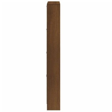 vidaXL Παπουτσοθήκη Καφέ Δρυς 59x17x150cm από Επεξεργασμένο Ξύλο