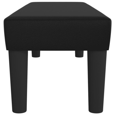 vidaXL Πάγκος Μαύρος 100x30x30cm από Συνθετικό Δέρμα 1 τεμ.