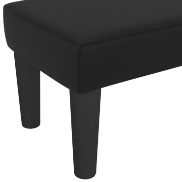 vidaXL Πάγκος Μαύρος 100x30x30cm από Συνθετικό Δέρμα 1 τεμ.