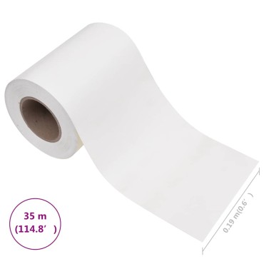 vidaXL Περίφραξη Προστατευτική Λευκή 35x0,19 μ. από PVC