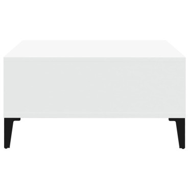 vidaXL Τραπεζάκι Σαλονιού Λευκό 60x60x30cm Επεξεργασμένο Ξύλο 1 τεμ.