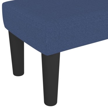 vidaXL Πάγκος Μπλε 100x30x30cm Υφασμάτινος 1 τεμ.