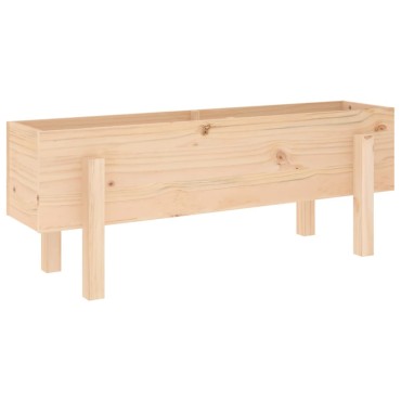 vidaXL Ζαρντινιέρα Υπερυψωμένη 101 x 30 x 38 εκ. από Μασίφ Ξύλο Πεύκου