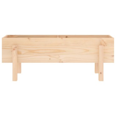 vidaXL Ζαρντινιέρα Υπερυψωμένη 101 x 30 x 38 εκ. από Μασίφ Ξύλο Πεύκου