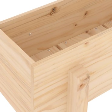 vidaXL Ζαρντινιέρα Υπερυψωμένη 101 x 30 x 38 εκ. από Μασίφ Ξύλο Πεύκου