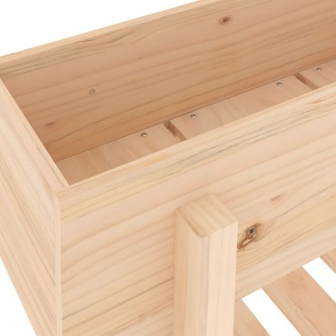 vidaXL Ζαρντινιέρα Υπερυψωμένη 101 x 30 x 69 εκ. από Μασίφ Ξύλο Πεύκου