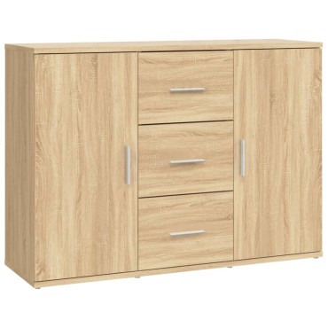 vidaXL Μπουφές Sonoma Δρυς 91x29,5x65cm από Επεξεργασμένο Ξύλο 1 τεμ.