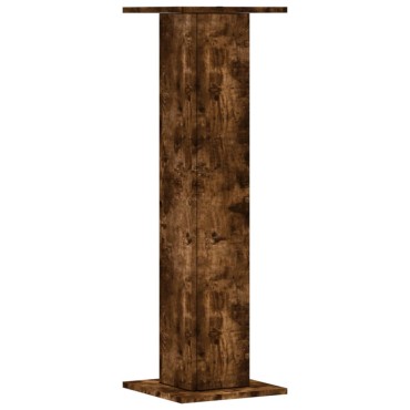 vidaXL Βάσεις Φυτών 2Τεμ. Καπνιστή Δρυς 30x30x95εκ. Επεξεργασμένο Ξύλο