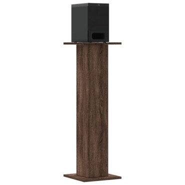 vidaXL Βάσεις Ηχείων 2 Τεμ. Καφέ Δρυς 30x30x95 εκ. Επεξεργασμένο Ξύλο