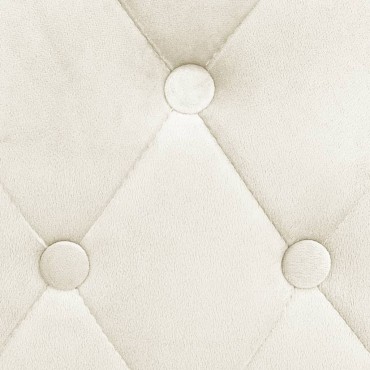 vidaXL Σκαμπό Μπαρ 2 τεμ. Κρεμ Βελούδινα 48x55x106cm