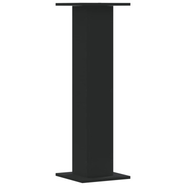 vidaXL Βάσεις Φυτών 2 τεμ. Μαύρες 30x30x95 εκ. από Επεξεργασμένο Ξύλο