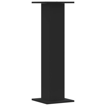 vidaXL Βάσεις Φυτών 2 τεμ. Μαύρες 30x30x95 εκ. από Επεξεργασμένο Ξύλο