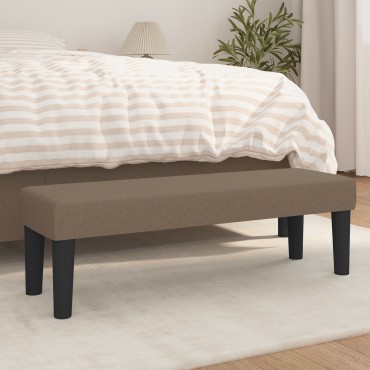 vidaXL Πάγκος Taupe 100x30x30cm Υφασμάτινος 1 τεμ.