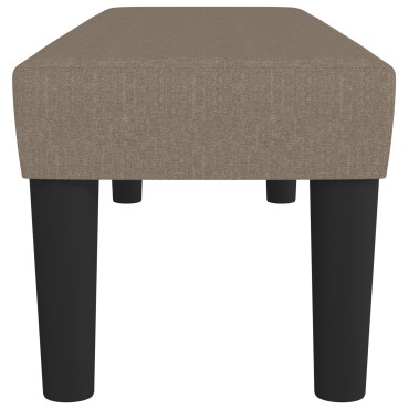 vidaXL Πάγκος Taupe 100x30x30cm Υφασμάτινος 1 τεμ.