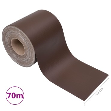 vidaXL Περίφραξη Προστατευτική Καφέ 70x0,19 μ. από PVC