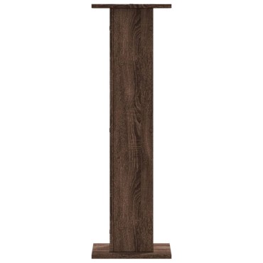 vidaXL Βάσεις Φυτών 2 Τεμ. Καφέ Δρυς 30x30x95 εκ. Επεξεργασμένο Ξύλο