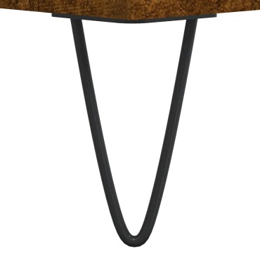 vidaXL Ντουλάπι Μπάνιου Καπνιστή Δρυς 80x33x60cm Επεξεργ. Ξύλο
