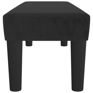 vidaXL Πάγκος Μαύρος 100x30x30cm Βελούδινος 1 τεμ.