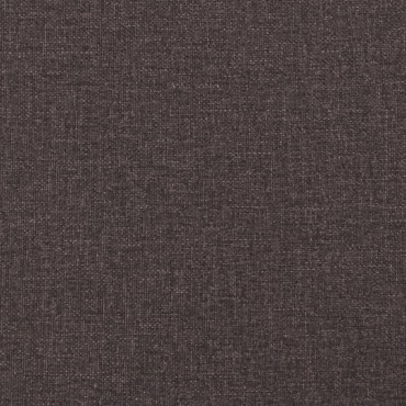 vidaXL Κρεβάτι Boxspring με Στρώμα Σκούρο Καφέ 200x200cm Υφασμάτινο 1 τεμ. - Διπλό
